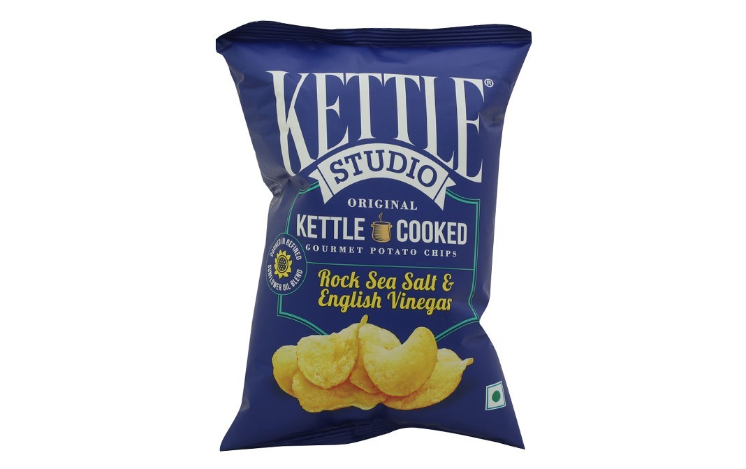Kettle Studio Potato Chips, Rock Sea Salt & English Vinegar   Pack  47 grams
